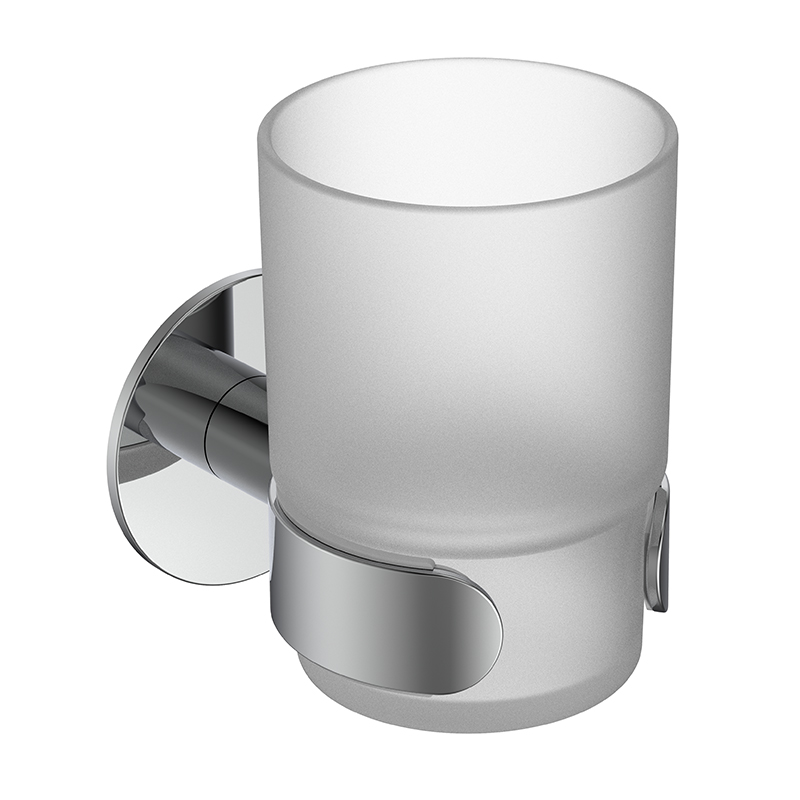 094051 Yapıştırıcı Duvara Montajlı Krom Diş Fırçası Tutucu Tumbler Tutucu