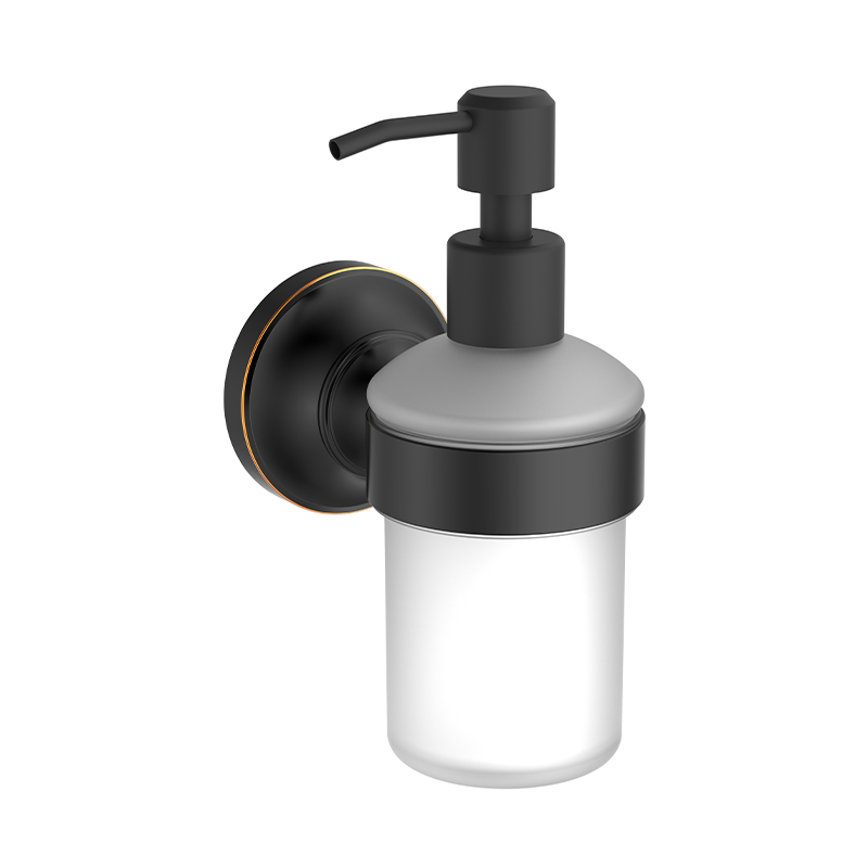 166058 Bronz Siyah Duvara Monte Sabun Dispenser Tutucu Banyo için 
